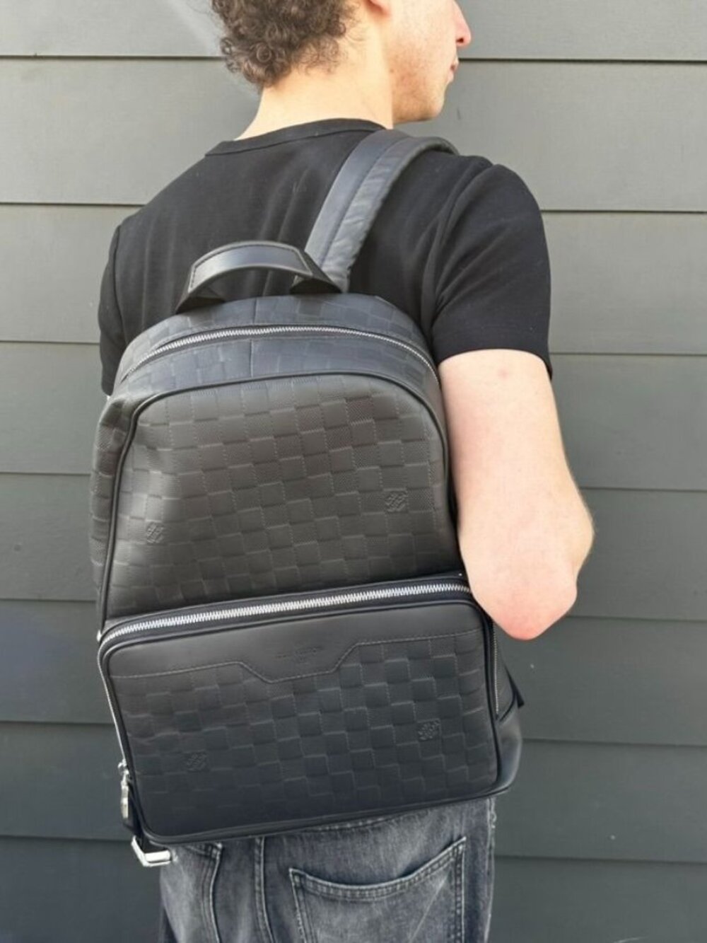 LOUIS VUITTON 2020 Black Damier Coated Canvas Infini Campus Backpack SHW - Picture 14 of 14